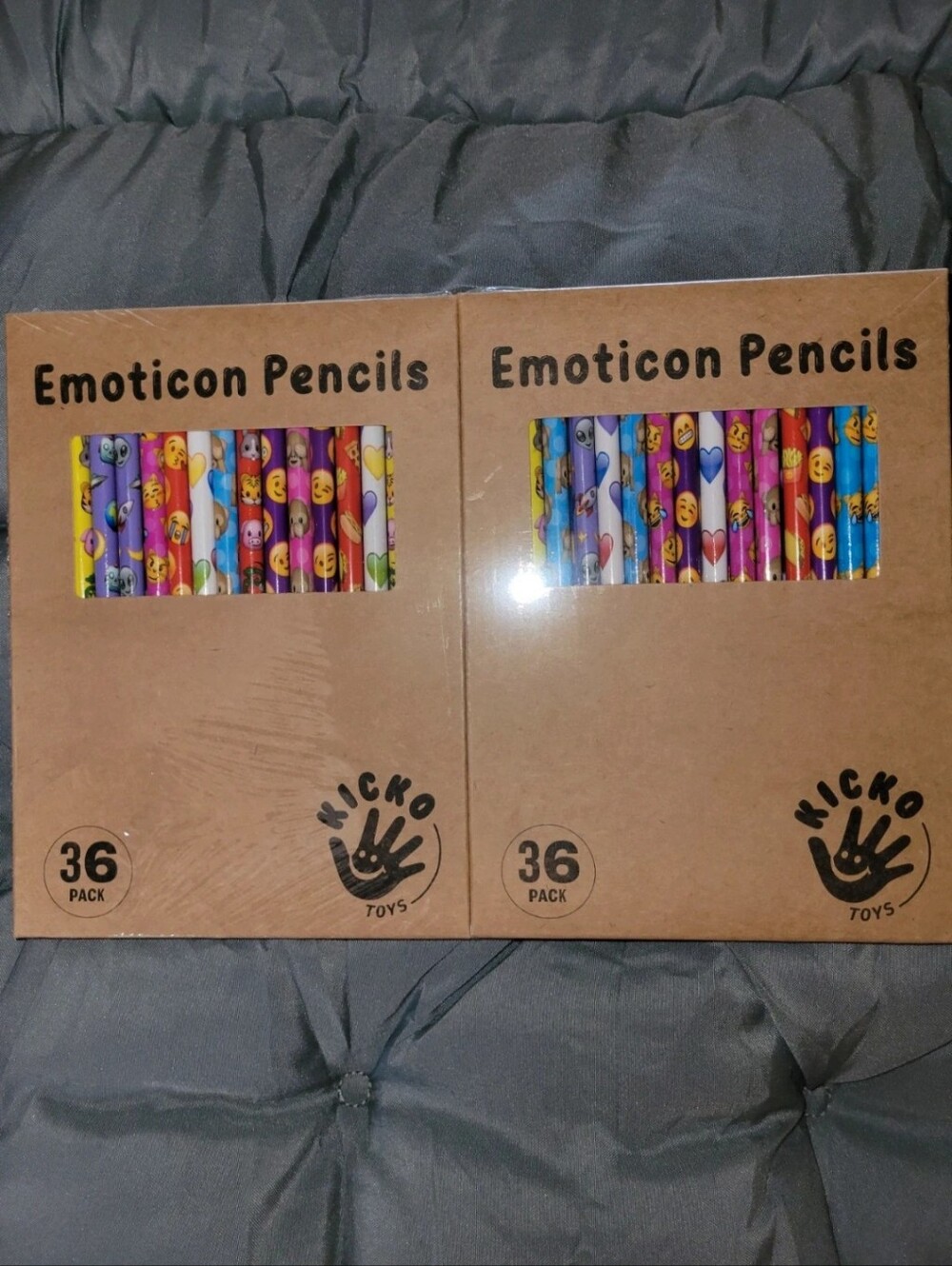 Kicko Emoticon Pencils - Assorted Colors (36 Pack)